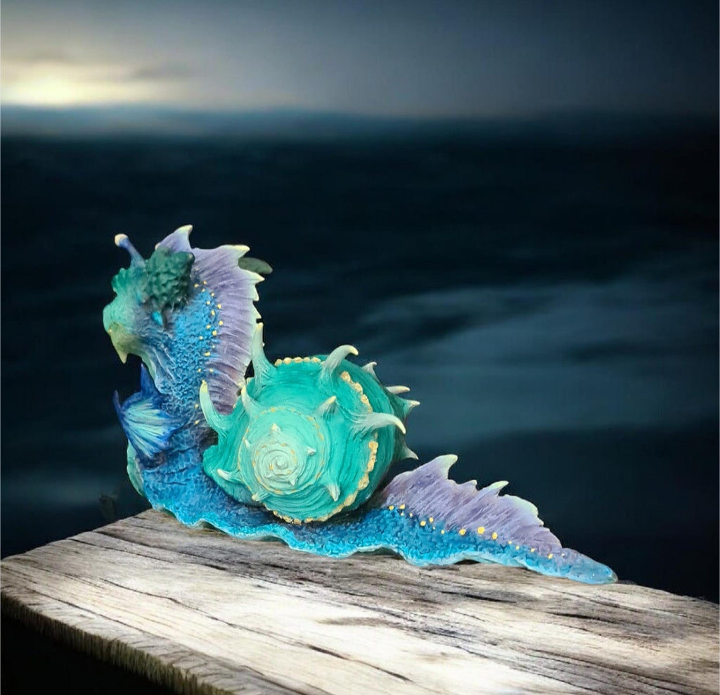 Ocean Guardian – Fantasy Dragon Snail Sculpture