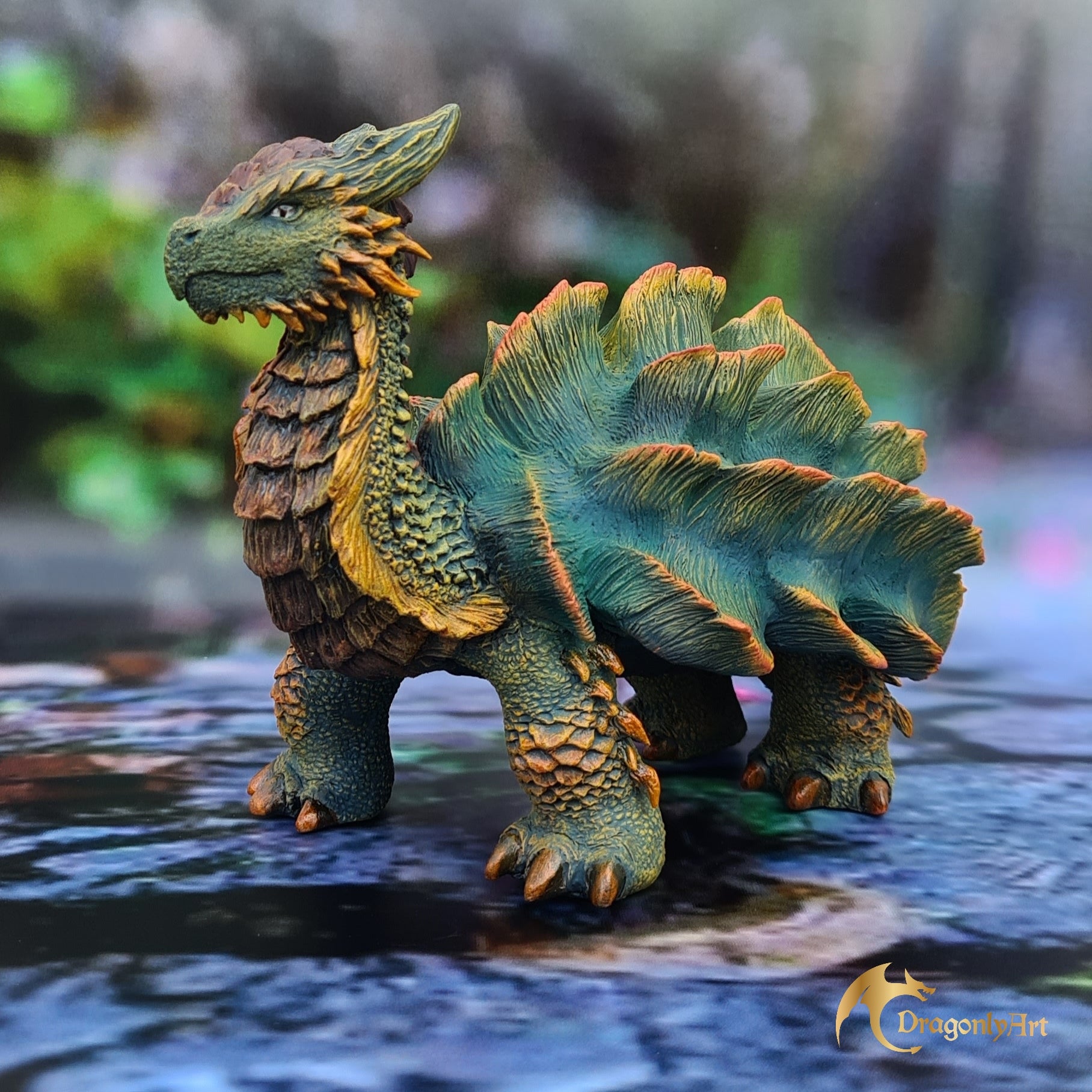 Turtle Dragon – OOAK Fantasy Sculpture
