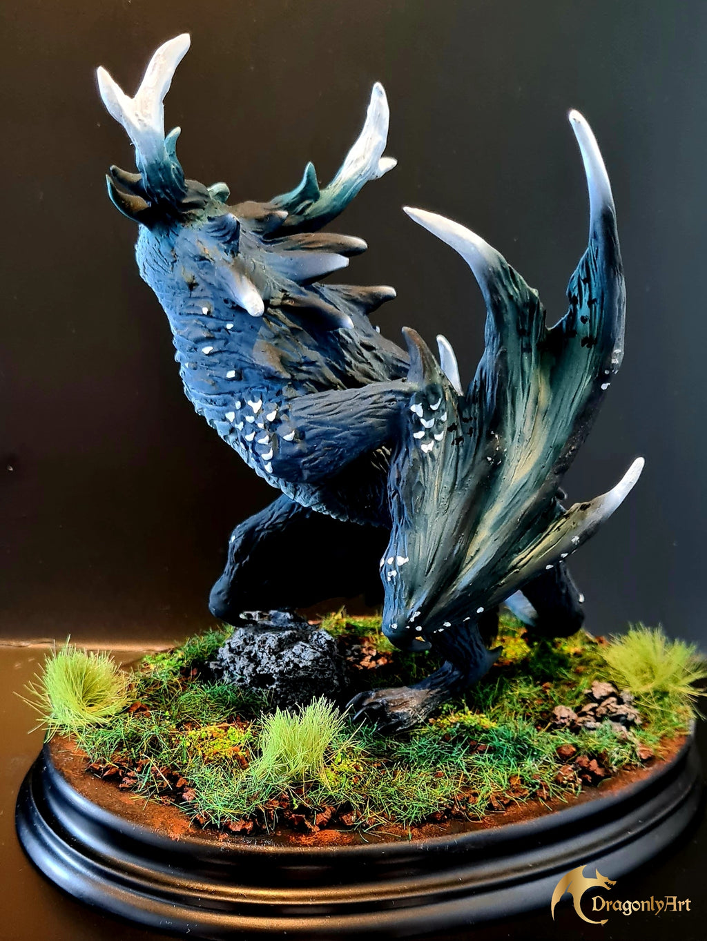 Owl Dragon Sculpture – One of a Kind, Hand Sculpted & Hand Painted
