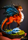 Fox Dragon – OOAK Fantasy Sculpture
