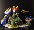 Alice-Inspired Snagon Sculpture | Dragon Snail Hybrid | Handmade Polymer Clay Fantasy Creature | Whimsical Art Figurine