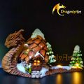 Winter Snagon With Woodland Cottage – Handmade Fantasy Creature