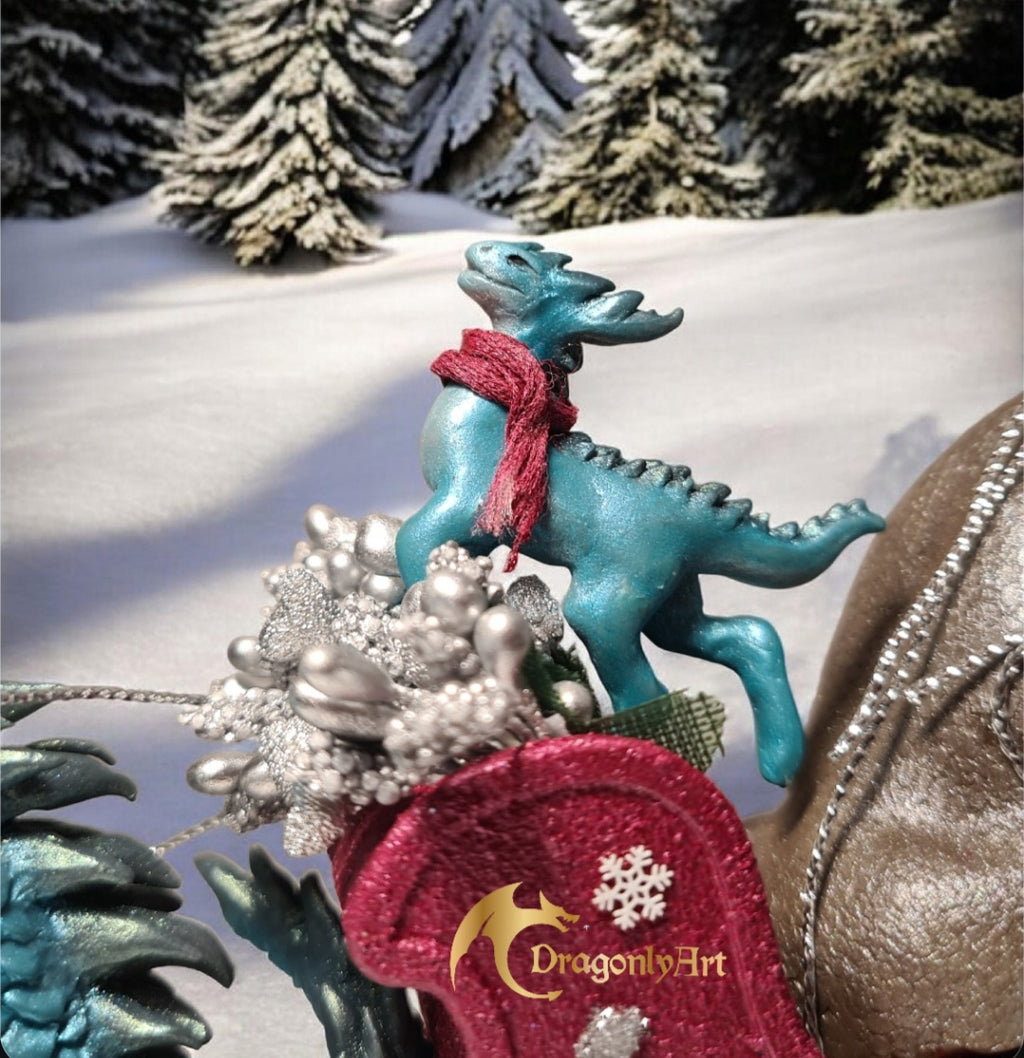 Reingon – Fantasy Christmas Dragon Sculpture