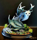 Owl Dragon Sculpture – One of a Kind, Hand Sculpted & Hand Painted