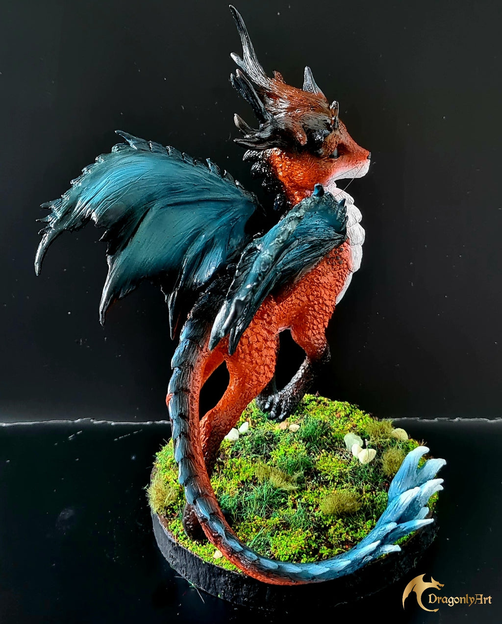 Fox Dragon – OOAK Fantasy Sculpture