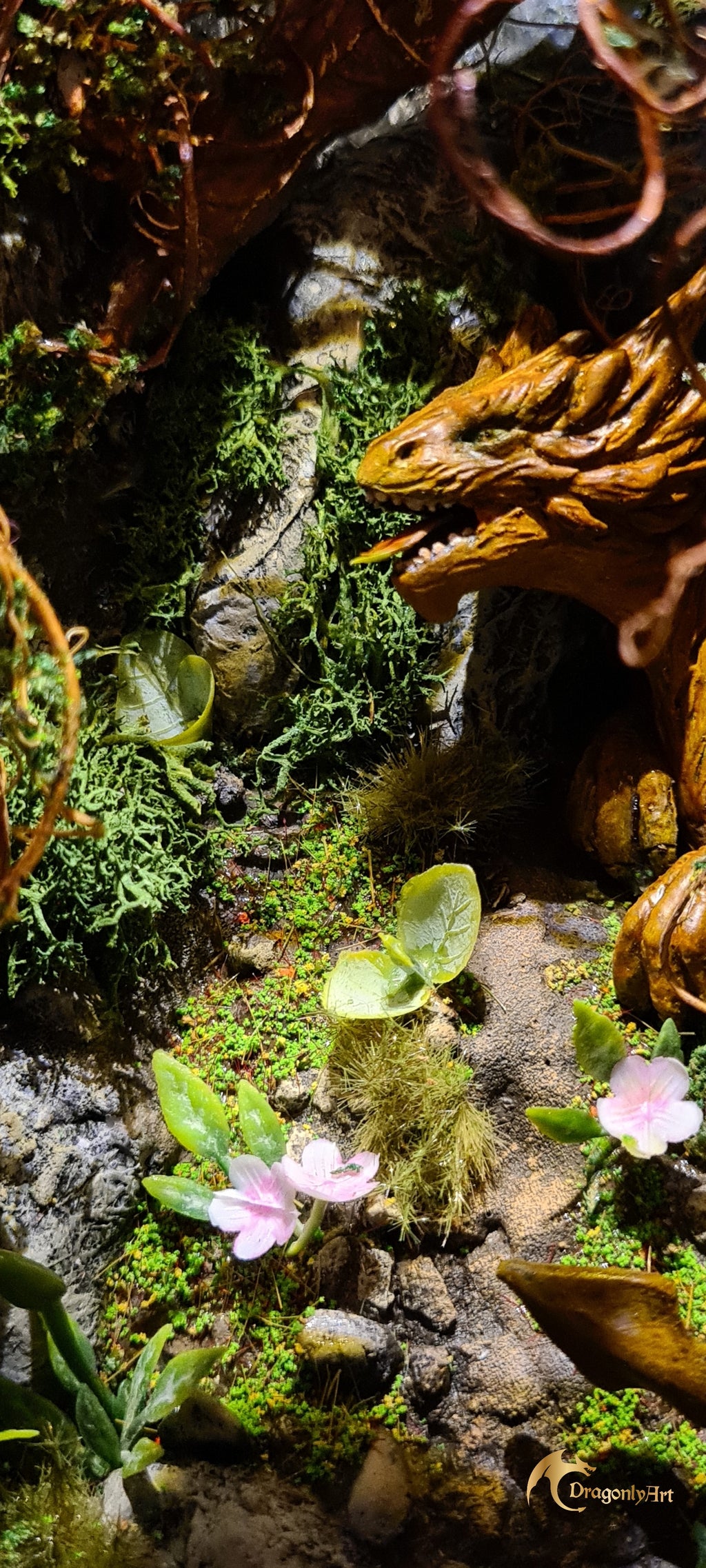 Enchanted Dragon Book Nook – Handcrafted Fantasy Shelf Scene