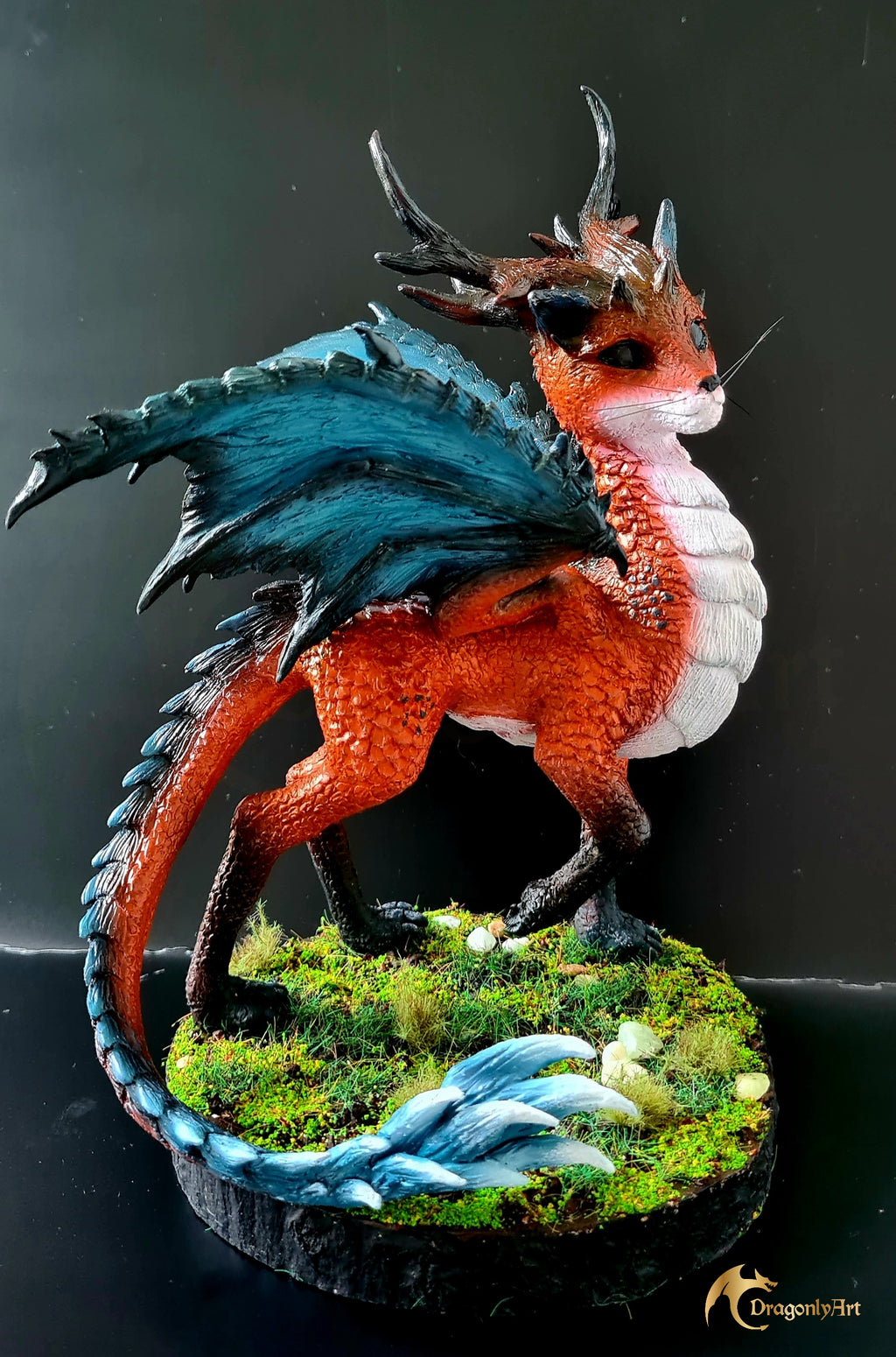 Fox Dragon – OOAK Fantasy Sculpture