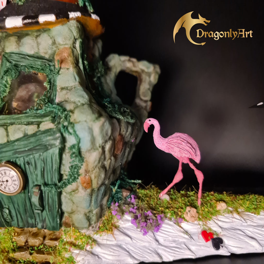 Alice-Inspired Snagon Sculpture | Dragon Snail Hybrid | Handmade Polymer Clay Fantasy Creature | Whimsical Art Figurine