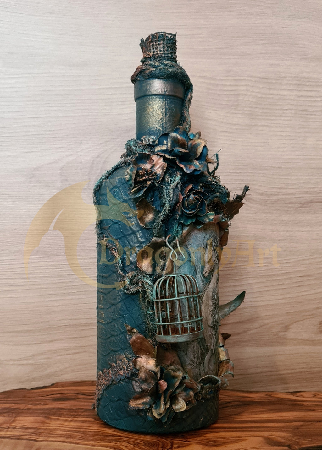 Dragon Guardian – Original Handmade Mixed-Media Art