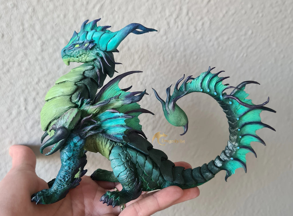 Scorpion Dragon – One of a Kind Handmade Fantasy Sculpture